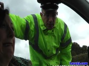 British MILF Fucks The Carpark Security Guard