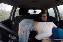 English Alexxa Vice Shagged Up The Arse In A Car