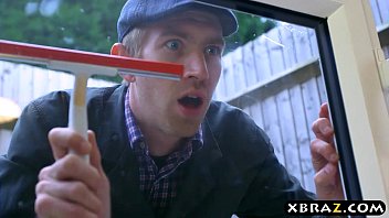 Window Washer Danny D Fucks Hot Brunette