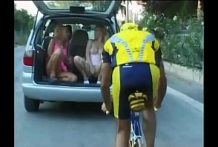 UKs Kelly Stafford Teases Cyclist Into Filthy Threesome