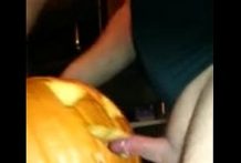 Weirdo Shagging A Pumpkin