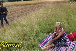 Posh British MILF Amy Shagged In A Field